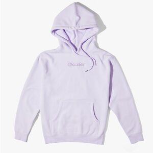 Glossier Embroidered Lavender Hoodie